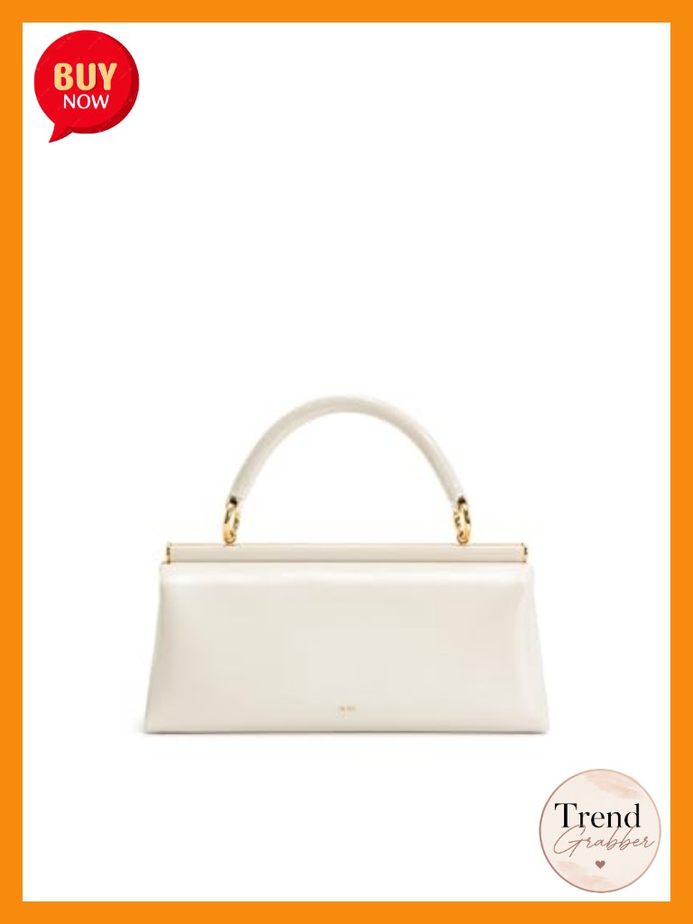 Vegan Leather Top Handle Satchel Handbag With Gold Hardware